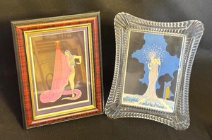 lot 27 image: Two Framed Erte Prints including a Waterford Frame