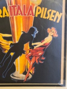 lot 44 image: Framed Birra Italia Pilsen Framed Print