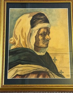lot 48 image: Vintage Framed Sudan Prince Portrait
