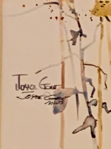 lot 308 image: Pretty Signed Watercolor Print