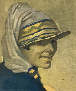lot 181 image: Ginny Framed Print by Winold Reiss