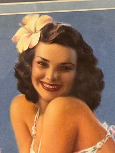 lot 202 image: Sunny Skies Pin Up Style Print by Rolf Armstrong