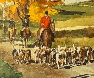 lot 203 image: Original Watercolor Painting by Ozni Brown