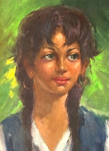 lot 213 image: Original Portrait Painting