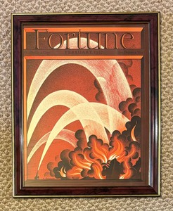 lot 240 image: Two Framed Vintage Fortune Magazine Covers