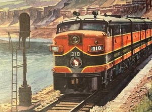 lot 102A image: Great Northern Railway Framed Print by Howard Fogg