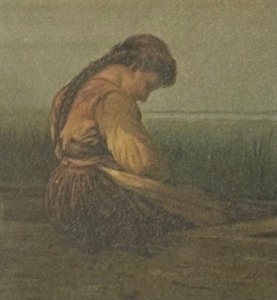 lot 249 image: Alone Framed Print by H. Vosberg