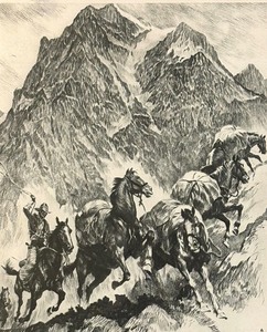 lot 260 image: Up The Trail Framed Print by R.H. Palenske