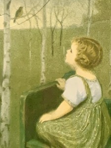 lot 322 image: Vintage Framed Print Spring Song by S. Glucklich