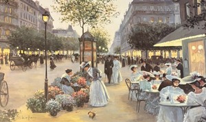 lot 267 image: An Evening Out Framed Print by Christa Kieffer