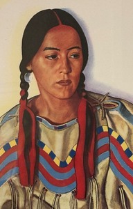 lot 157A image: Evening Star Woman Blackfeet Indian Princess by Winold Reiss