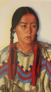 lot 201A image: Evening Star Woman Blackfeet Indian Princess by Winold Reiss