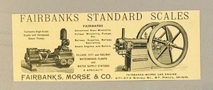lot 281 image: Vintage Fairbank Standard Scales Print