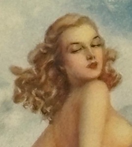 lot 291 image: Pretty Pin Up Style Print by Willy Pogany