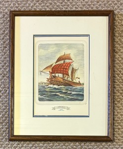 lot 292 image: Sophia and San Martin Framed Ship Prints