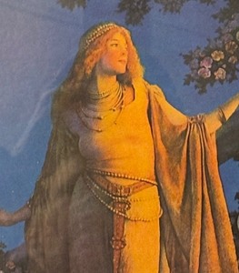 lot 402 image: Enchantment Framed Print by Maxfield Parrish