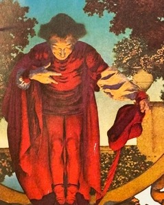 lot 404 image: The Final Bow Framed Print by Maxfield Parrish