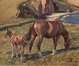 lot 405 image: The Passing Season Framed Print by Lionel Edwards