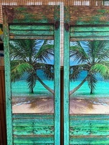 lot 20 image: Pair of Steve Vaughn Tropical Canvas Prints