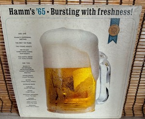 lot 387 image: Vintage Hamms Beer Bursting with Freedom Record Jacket