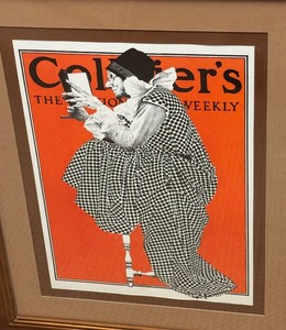 lot 377 image: Framed Vintage Colliers Magazine Cover