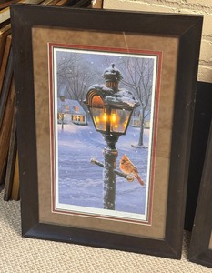 lot 379 image: Pair of Framed Bird Prints by Darrell Bush