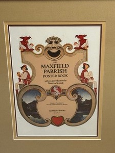 lot 380 image: Framed Maxfield Parrish Poster Book Print