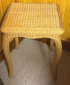 lot 367 image: Wicker Side Table