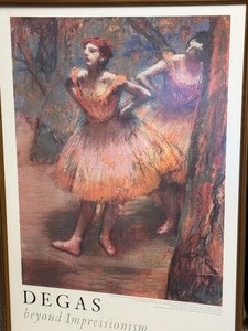 lot 360 image: Framed Degas Print Art Institute of Chicago 1997