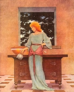 lot 441 image: Framed Print The Knave of Hearts by Maxfield Parrish