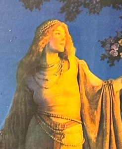 lot 445 image: Framed Maxfield Parrish Enchantment Print