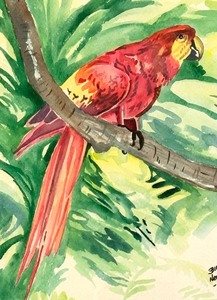 lot 448 image: Framed Original Watercolor Painting by Bill Neuton