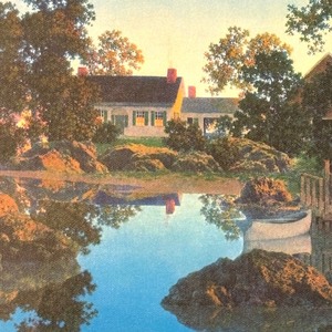 lot 467 image: Maxfield Parrish Print Evening Shadows