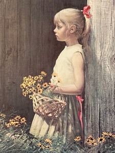 lot 477 image: Vintage Framed Print Summer Day Dreams by Adolph Sehring