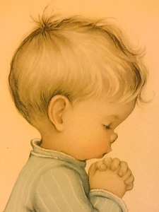 lot 494 image: Vintage Bless Us All Print
