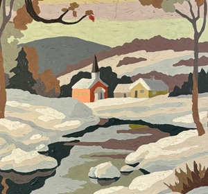 lot 495 image: Vintage Scenic Paint by Number