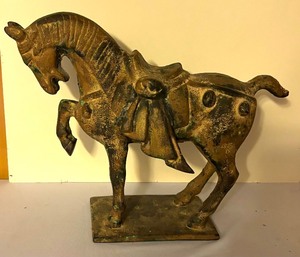 lot 499 image: Metal Decorative Chinese Tang Horse