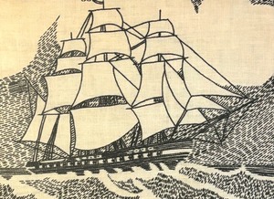 lot 500 image: Vintage Framed Hand Stitched Artwork