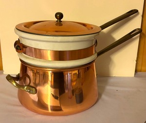 lot 140C image: Copper Double Boiler