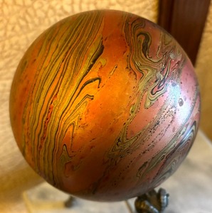 lot 174C image: Metal Stand and Gazing Ball