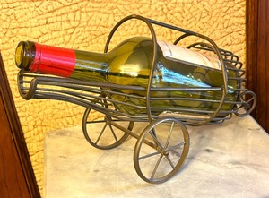 lot 346C image: Fun Vintage Metal Bottle Holders