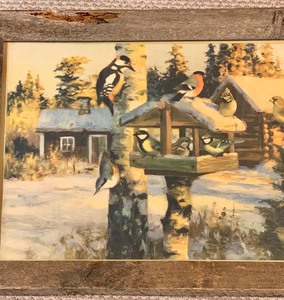 lot 343 image: Beautiful Wood Framed Print by JH Wallner