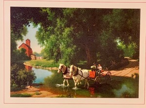 lot 141 image: Vintage Framed Print by Paul Detlefsen,  The Big Moment