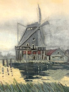 lot 535 image: Amazing Framed Needlepoint Art