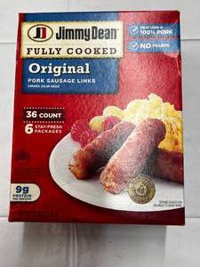 lot 90 image: 36ct Jimmy Dean Prok Sausage Links - Original
