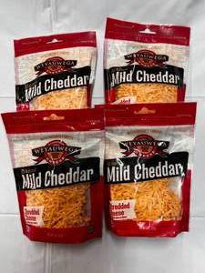 lot 104 image: 4 x 8oz Bags of Weyauwega Shredded Cheddar Cheese - Best by 12024