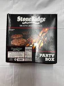 lot 112 image: Case of 20 Jalepeno & Cheddar Brat Patties - Best by 42024