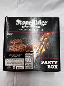 lot 113 image: Case of 20 Jalepeno & Cheddar Brat Patties - Best by 42024