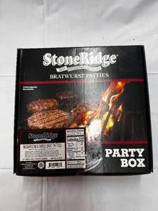 lot 116 image: Case of 20 Mushroom & Swiss Brat Patties - Best by 42024
