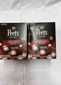 lot 130 image: 2 x 22ct Boxes of Peppermint Mocha Kcups